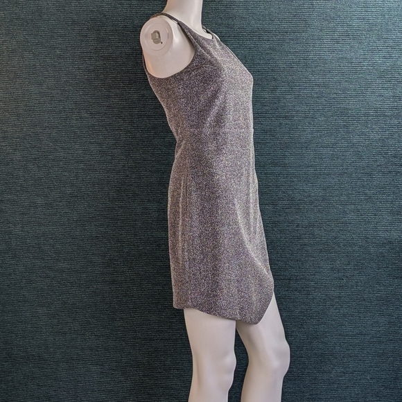 Express Silver Metallic Mini Dress - Picture 7 of 9
